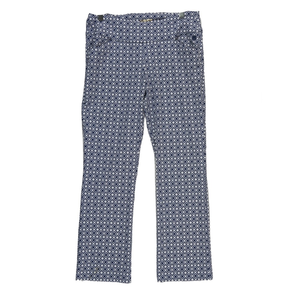 NWT Lilly Pulitzer Corso Kick Flare Pants Women's Size 8 Navy White Butterfly